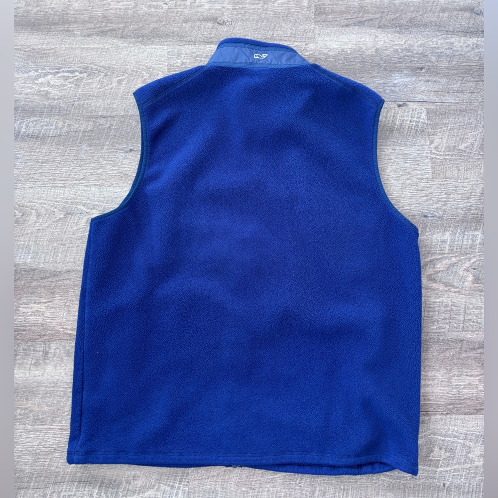 Vineyard Vines Navy Fleece Harbor Blue Vest- XXL - Picture 5 of 8